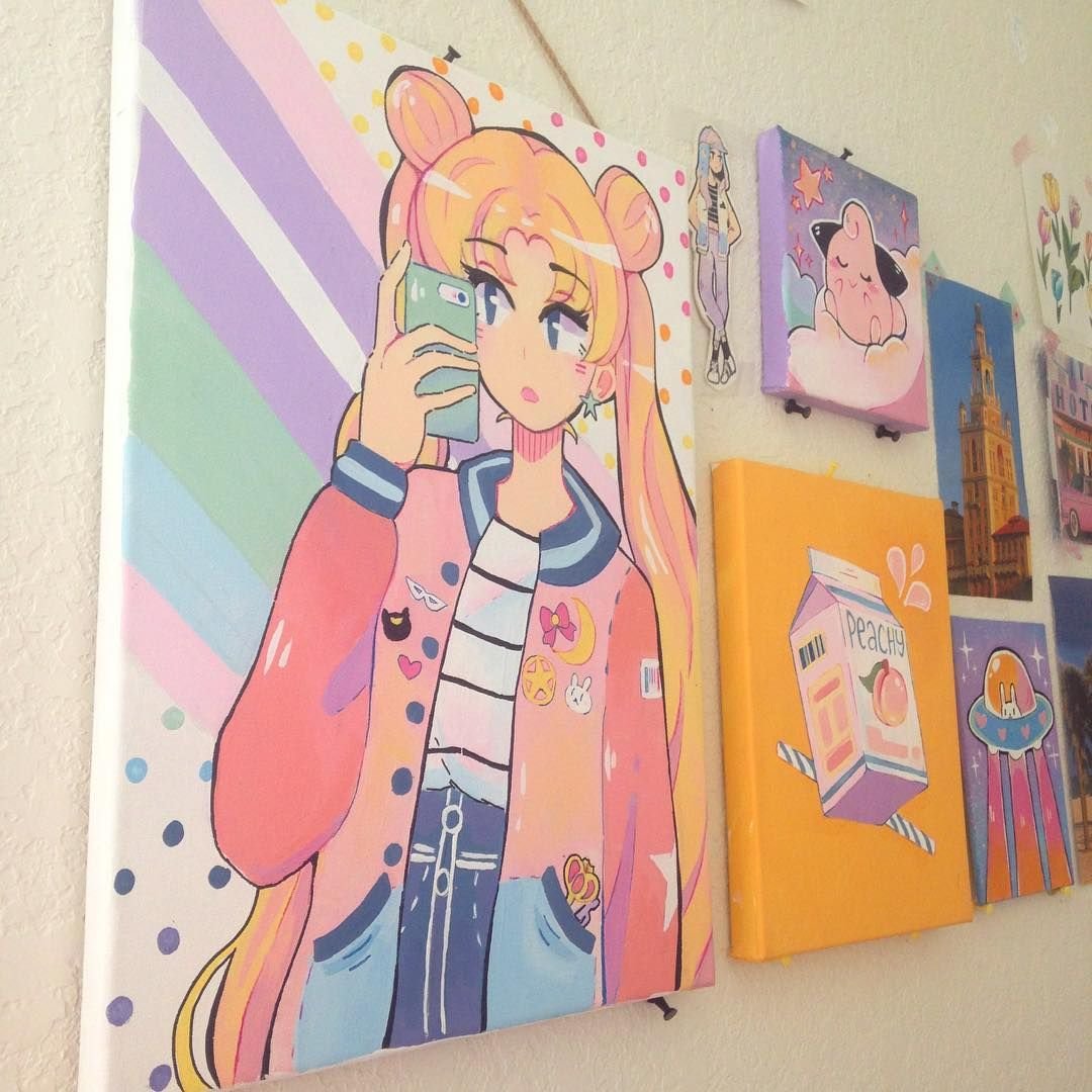 Роспись стен аниме