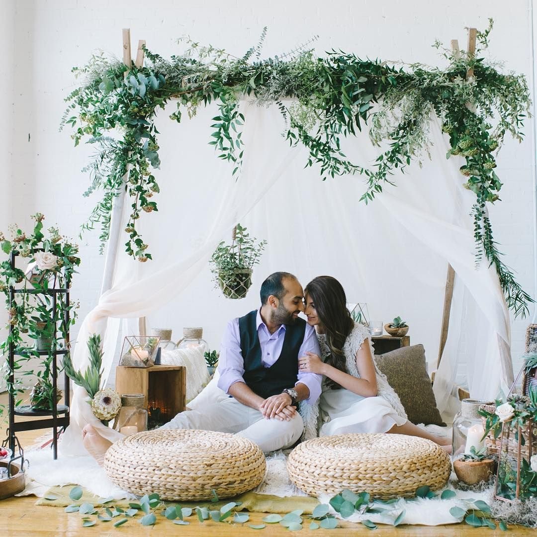 Фотозона в весеннем стиле