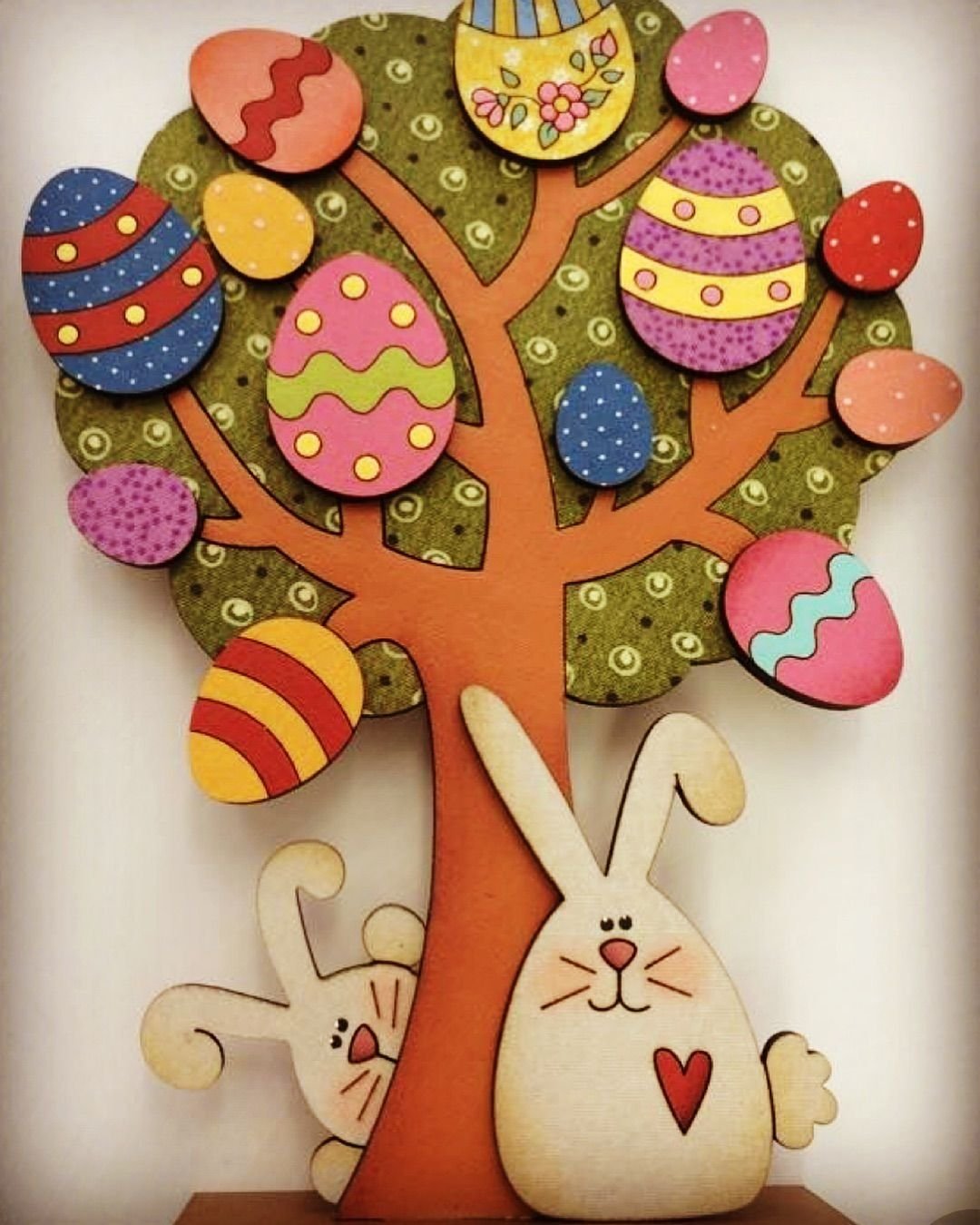 Пасхальное дерево из фанеры