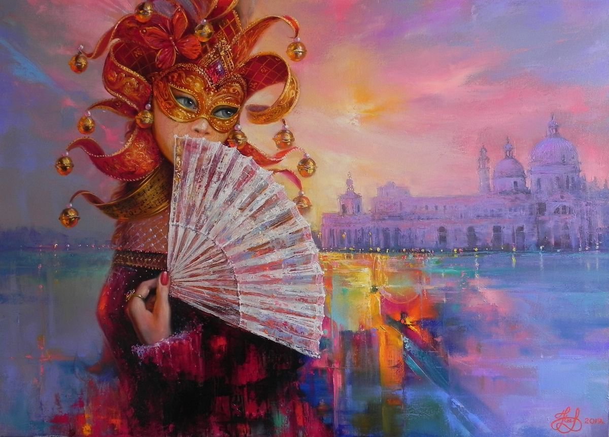 Живопись маскарад венецианец