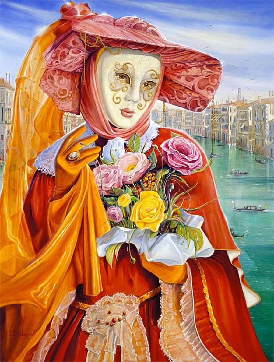 Елена Флерова картина Венецианский карнавал