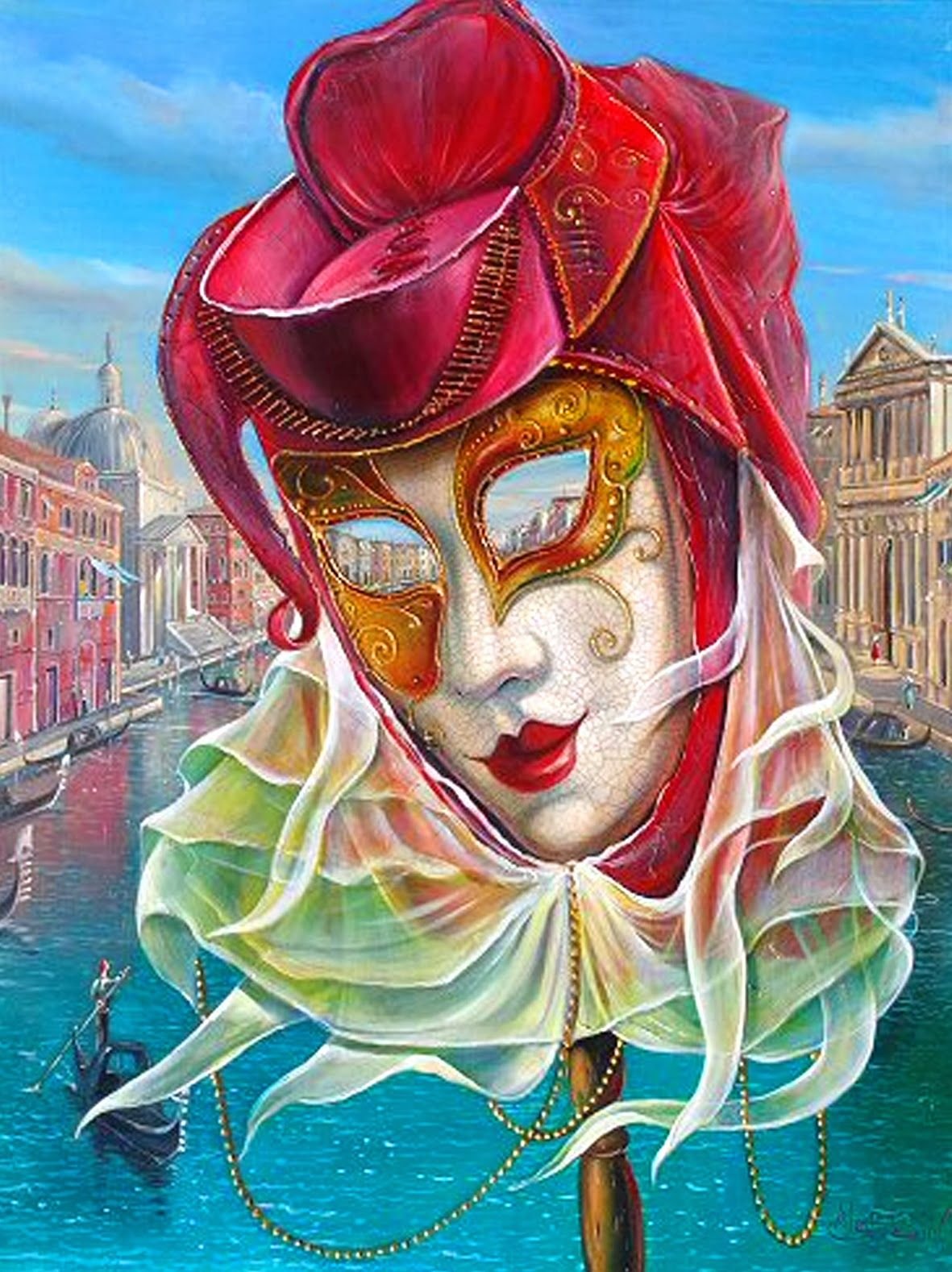 Алекс Левин венецианские маски