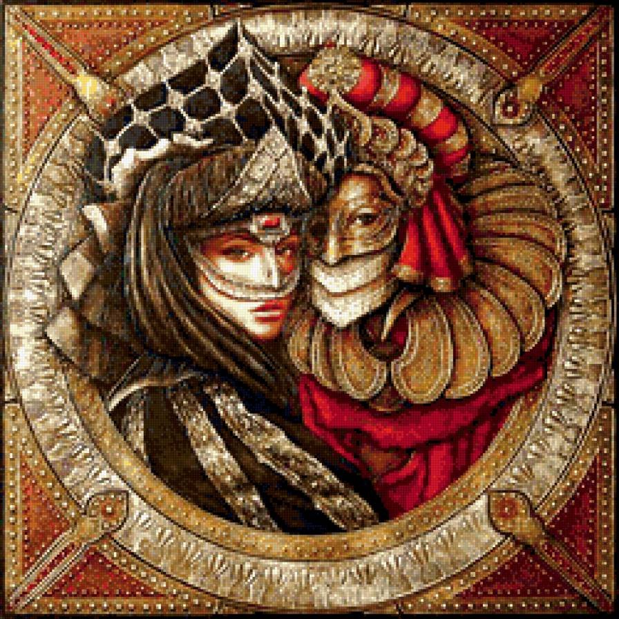 Живопись карнавал Венеция 19 век