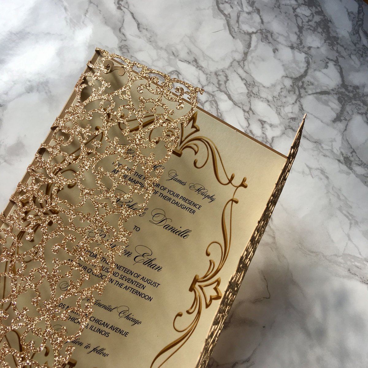 Приглашение на золотую свадьбу 50