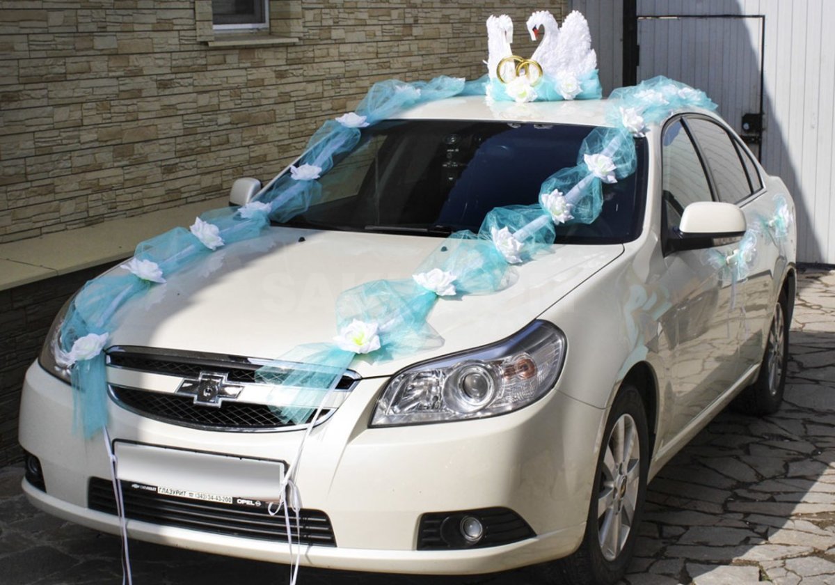 Свадьба крашеная машина