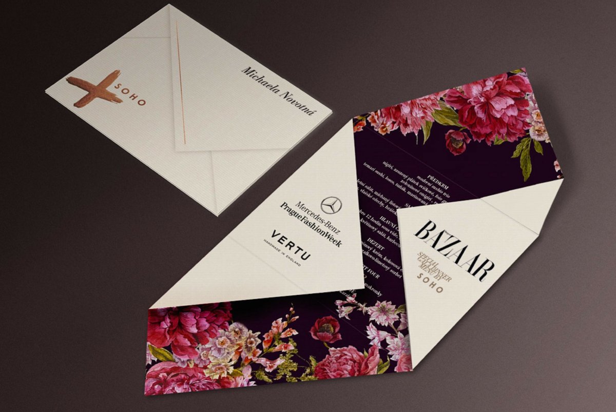 Приглашения с цветовой гаммой