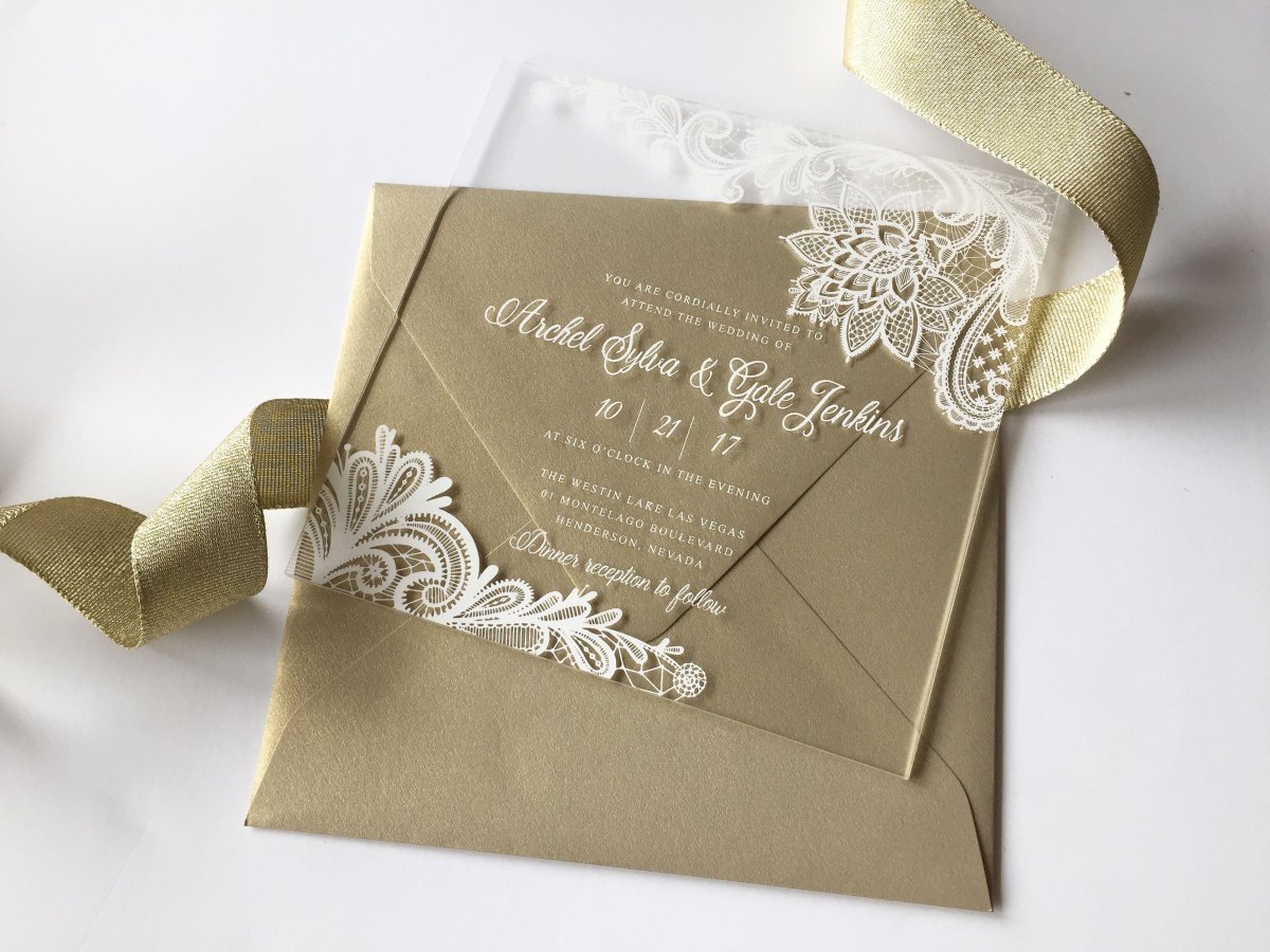 Свадебные приглашения фиолетовые