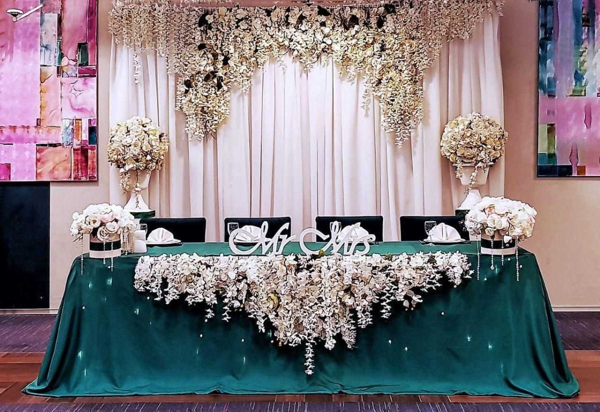 Невероятное украшение свадебного зала