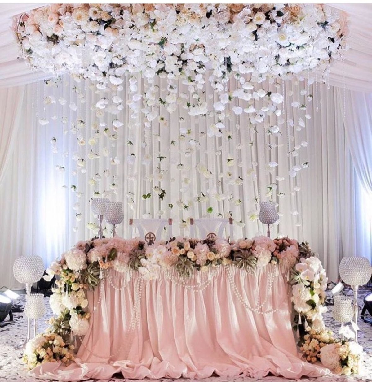 Украшение свадебного зала