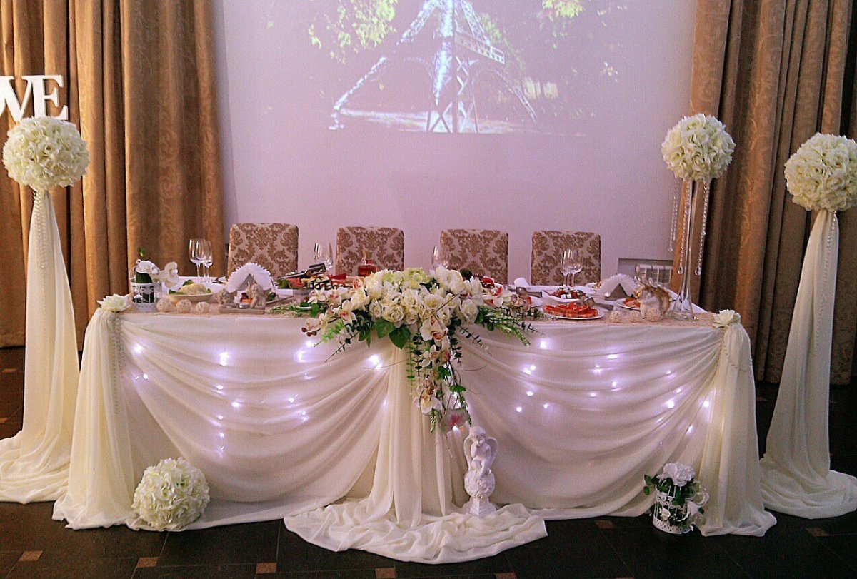 Декор свадебного зала