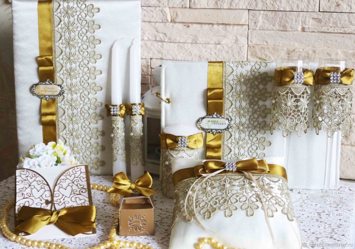 Сервировка стола молодоженов