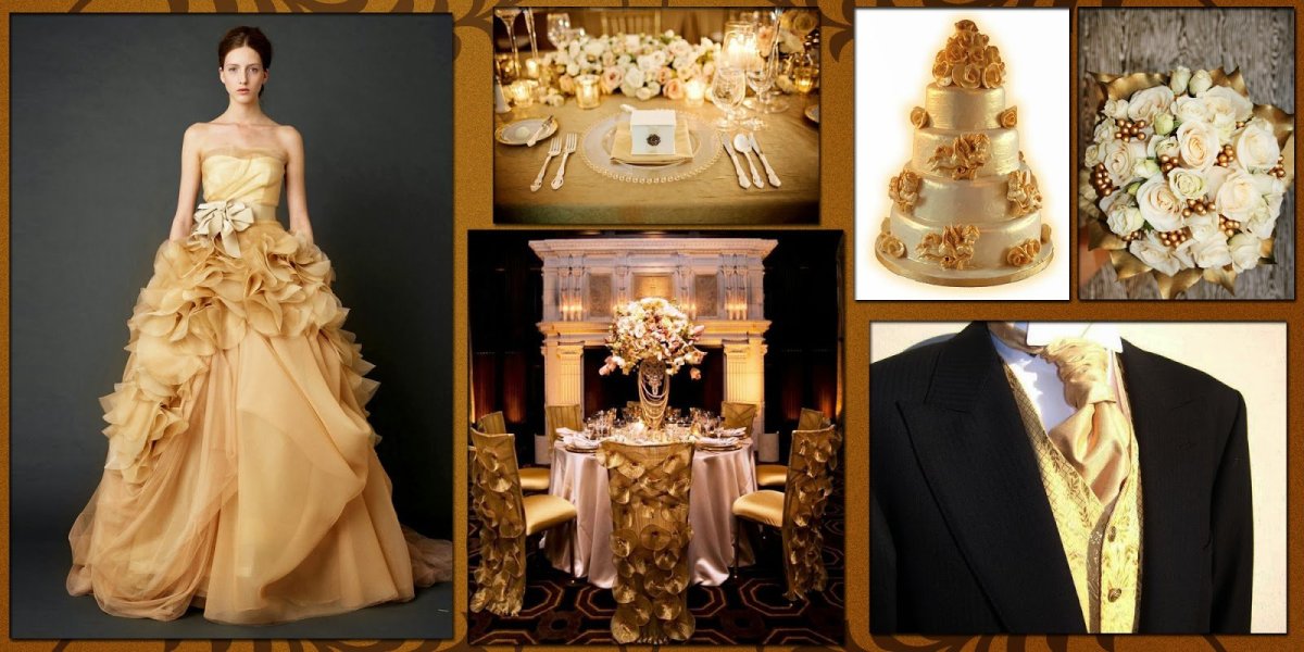 Украшение зала на золотую свадьбу шарами