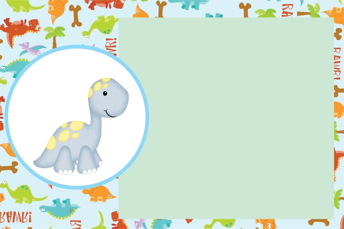 Рамочка динозавры
