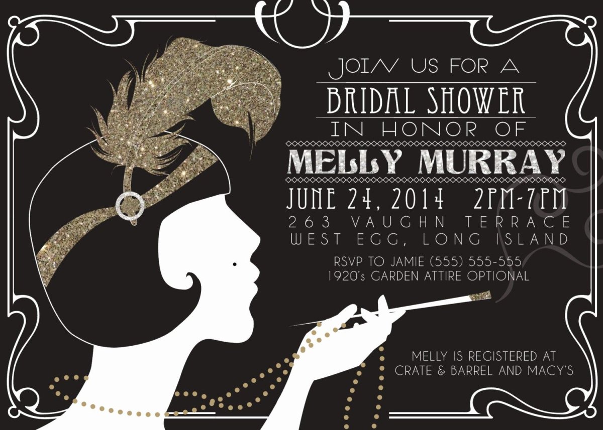 Приглашение на черно белую вечеринку