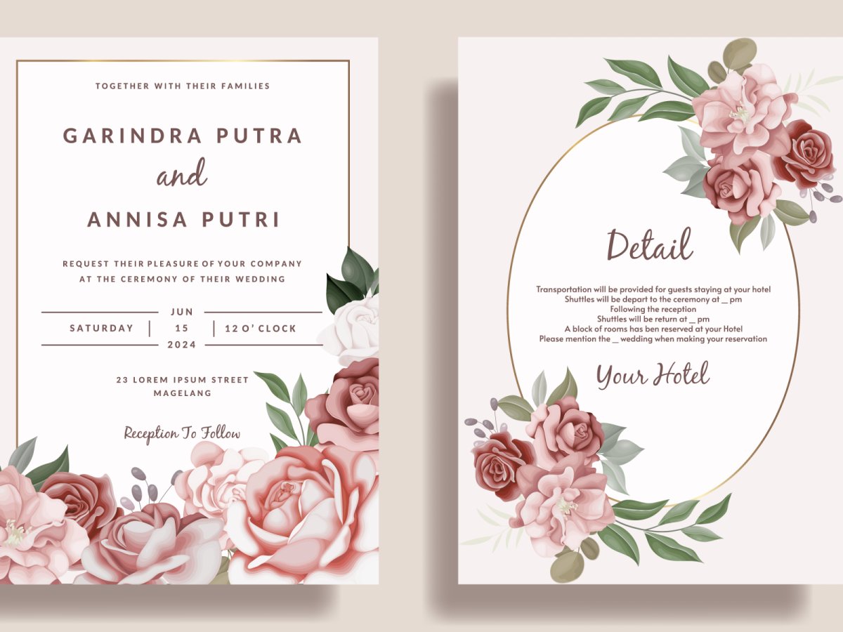 Дизайн сертификатов на свадьбу шаблон