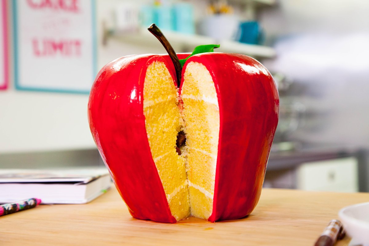 Торт яблоко