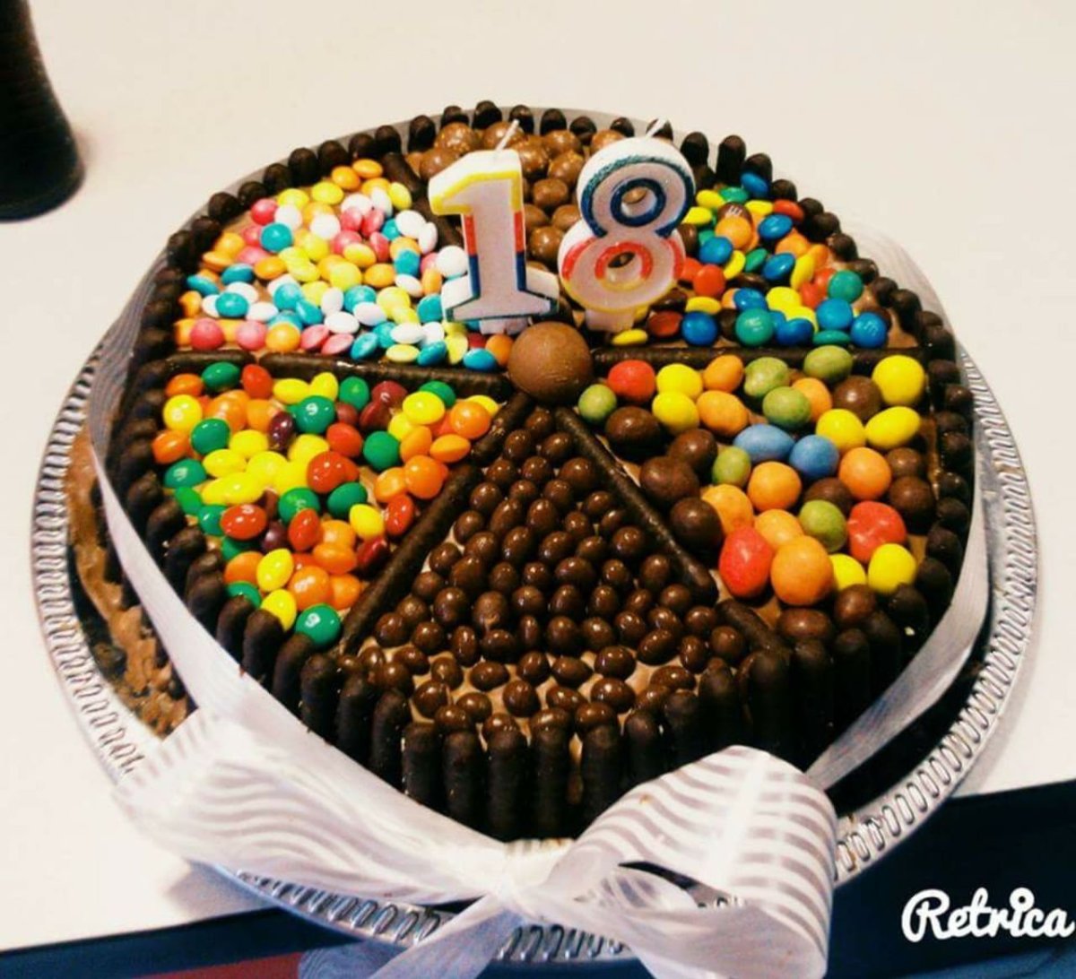 Торт с м энд ЭМС