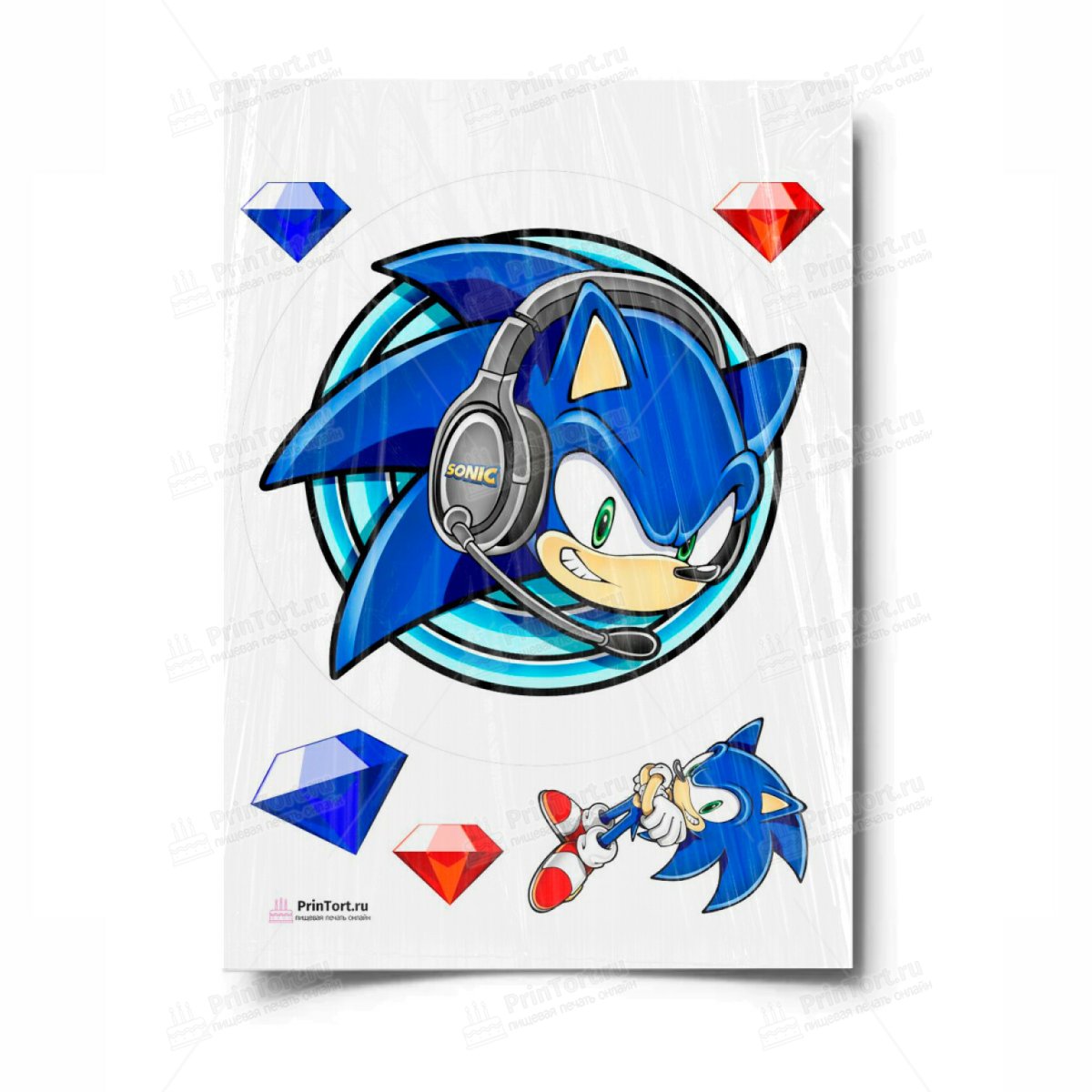 Соник картинки для печати на сахарной бумаге