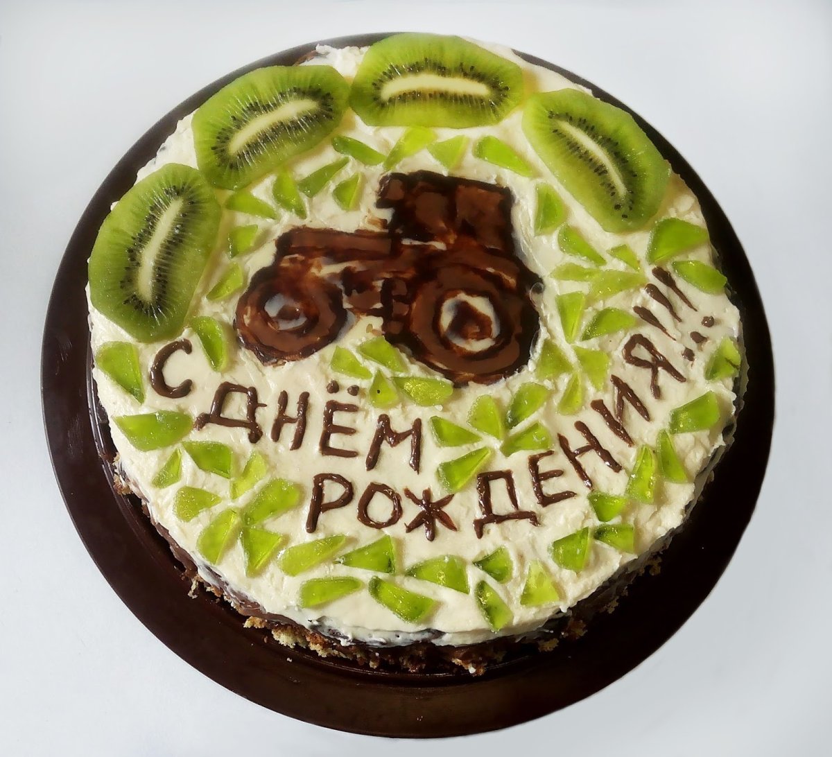 Украшение торта для дедушки