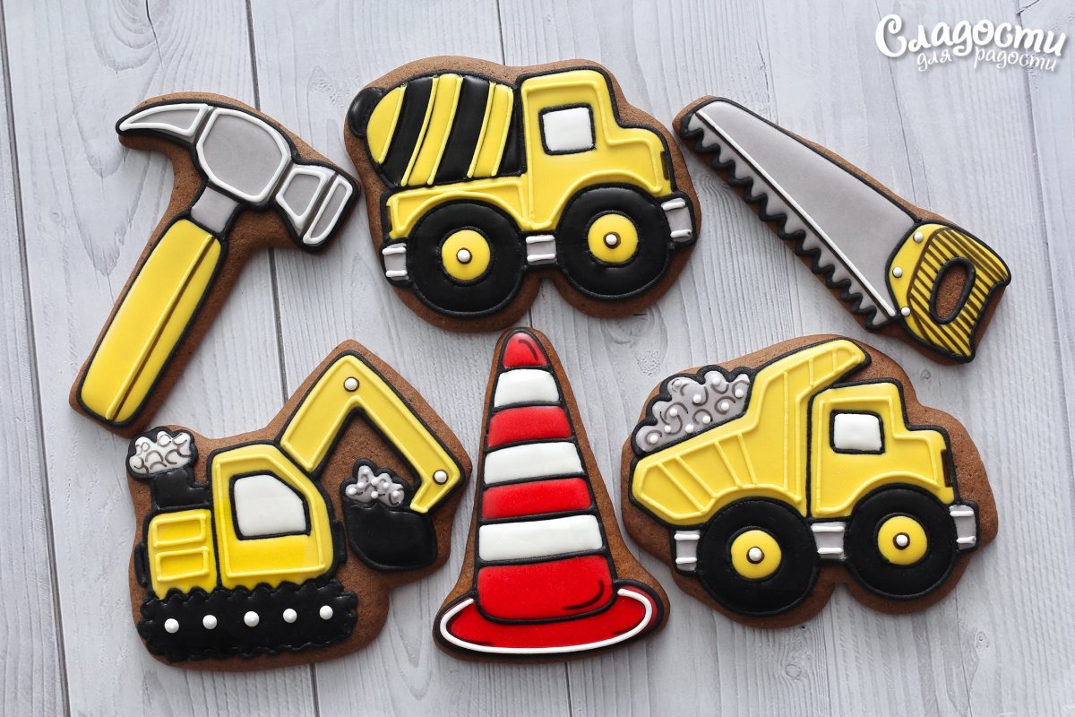Пряники машинки для мальчиков