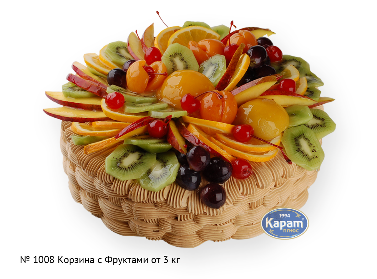 Торт корзинка с клубникой