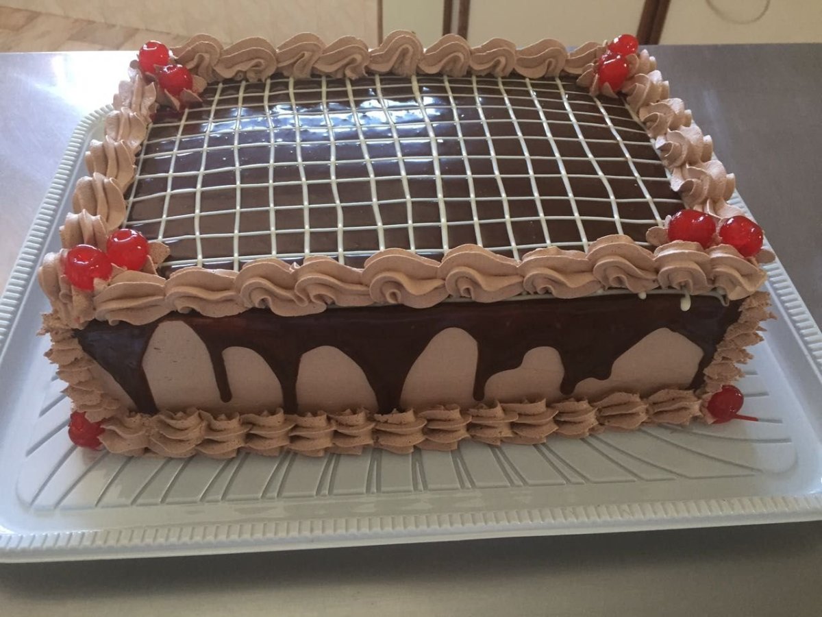 Квадратный торт для девочки