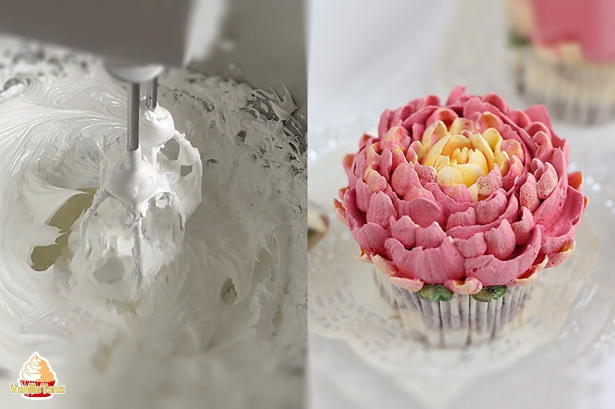 Пионы из белково масляного крема