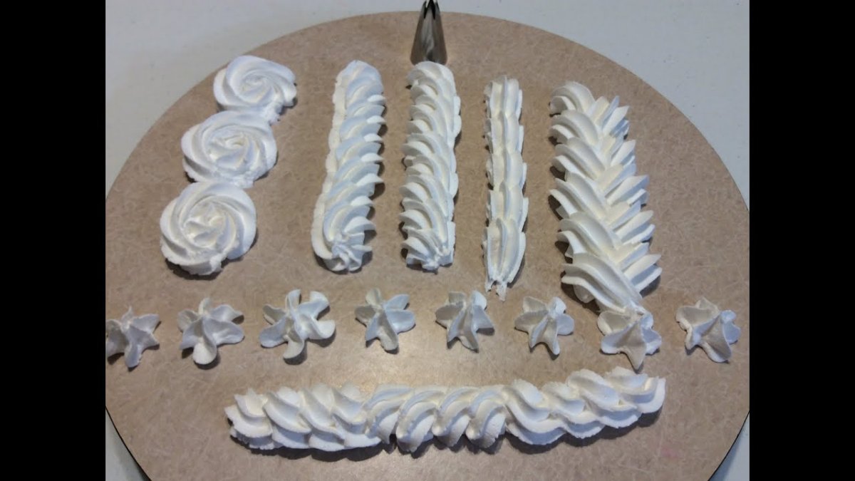 Бордюр из крема