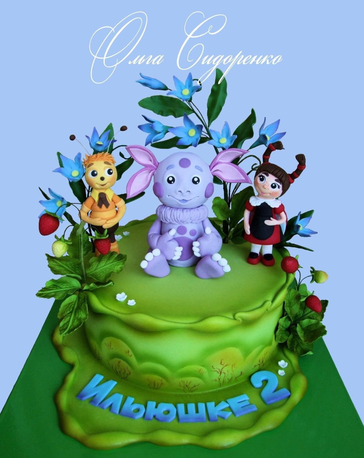 Пряничный торт с Лунтиком