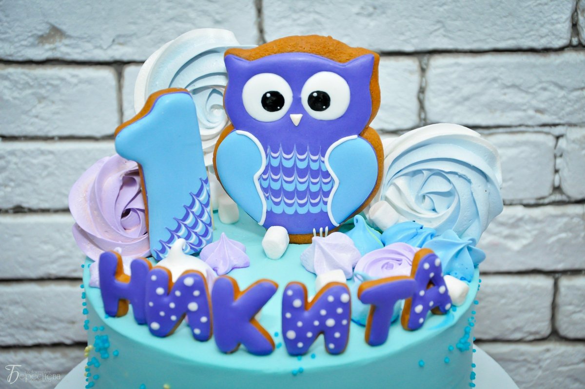 Торт с пряником Медвежонок для девочки