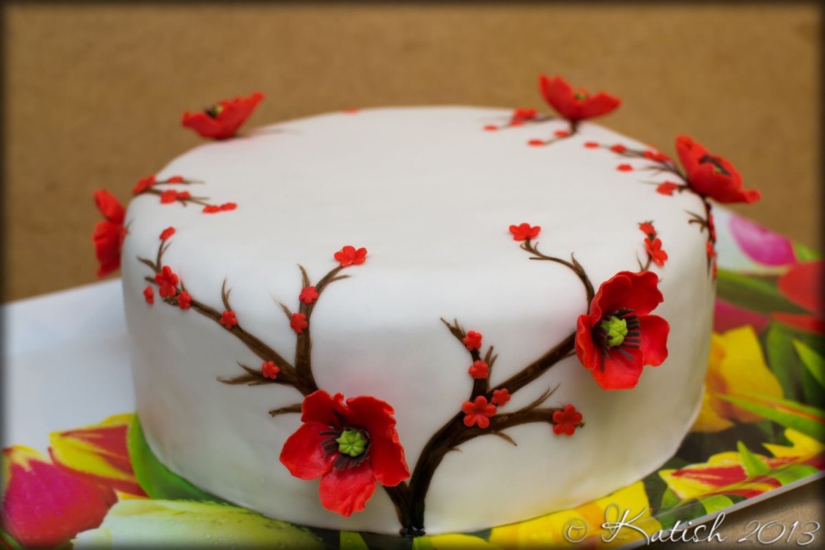 Декор торта мастикой