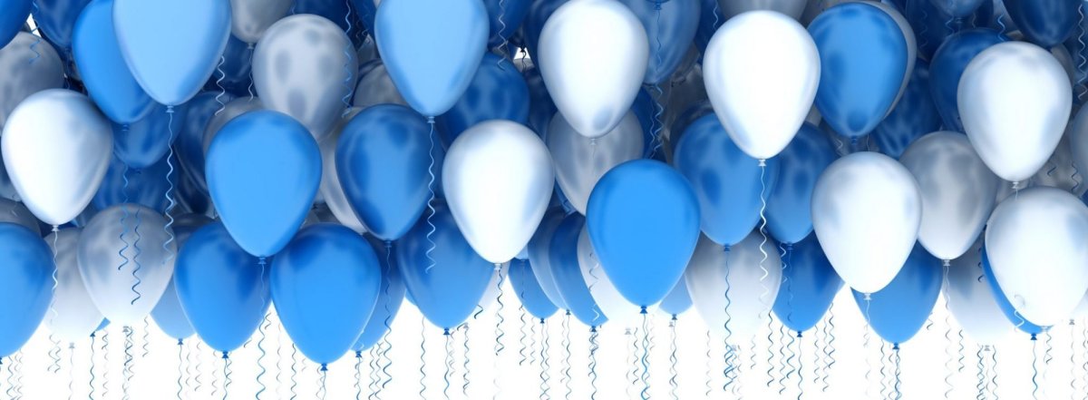 Синие шары воздушные