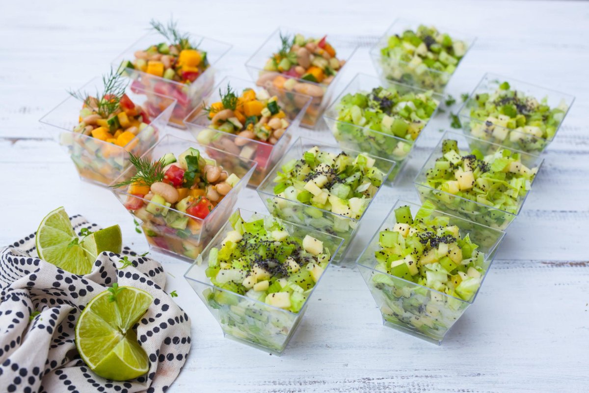 Канапе в стаканчиках