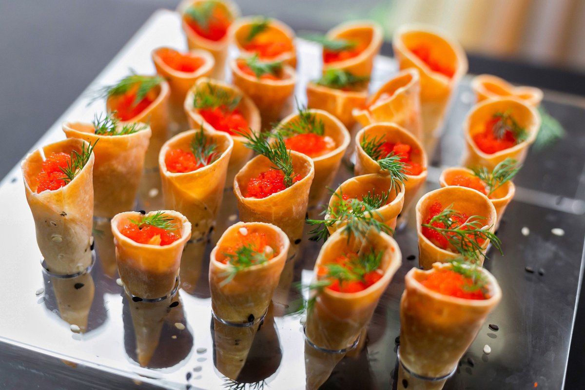 Закуски в стаканчиках