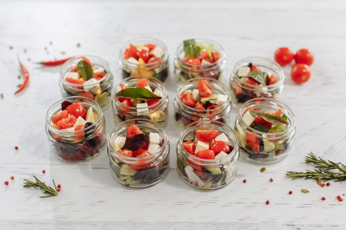 Закуски в стопках на Фуршет