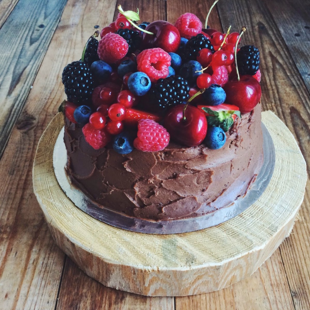 Торт с ягодами