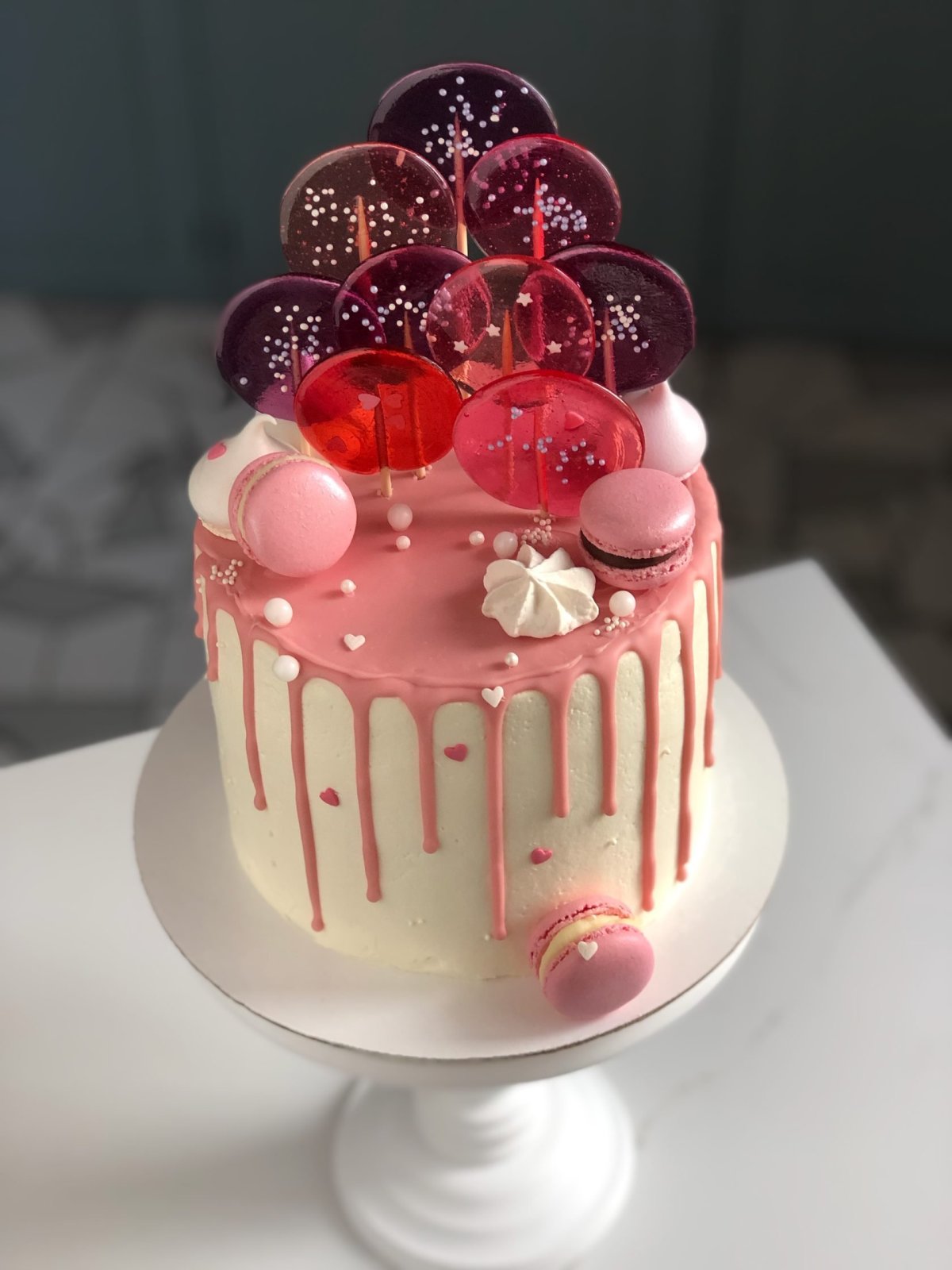 Торт крем чиз с ягодами