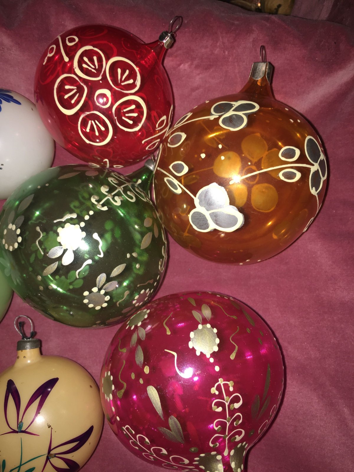 Советские новогодние шарики