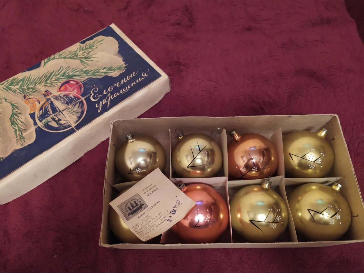 Советские новогодние игрушки