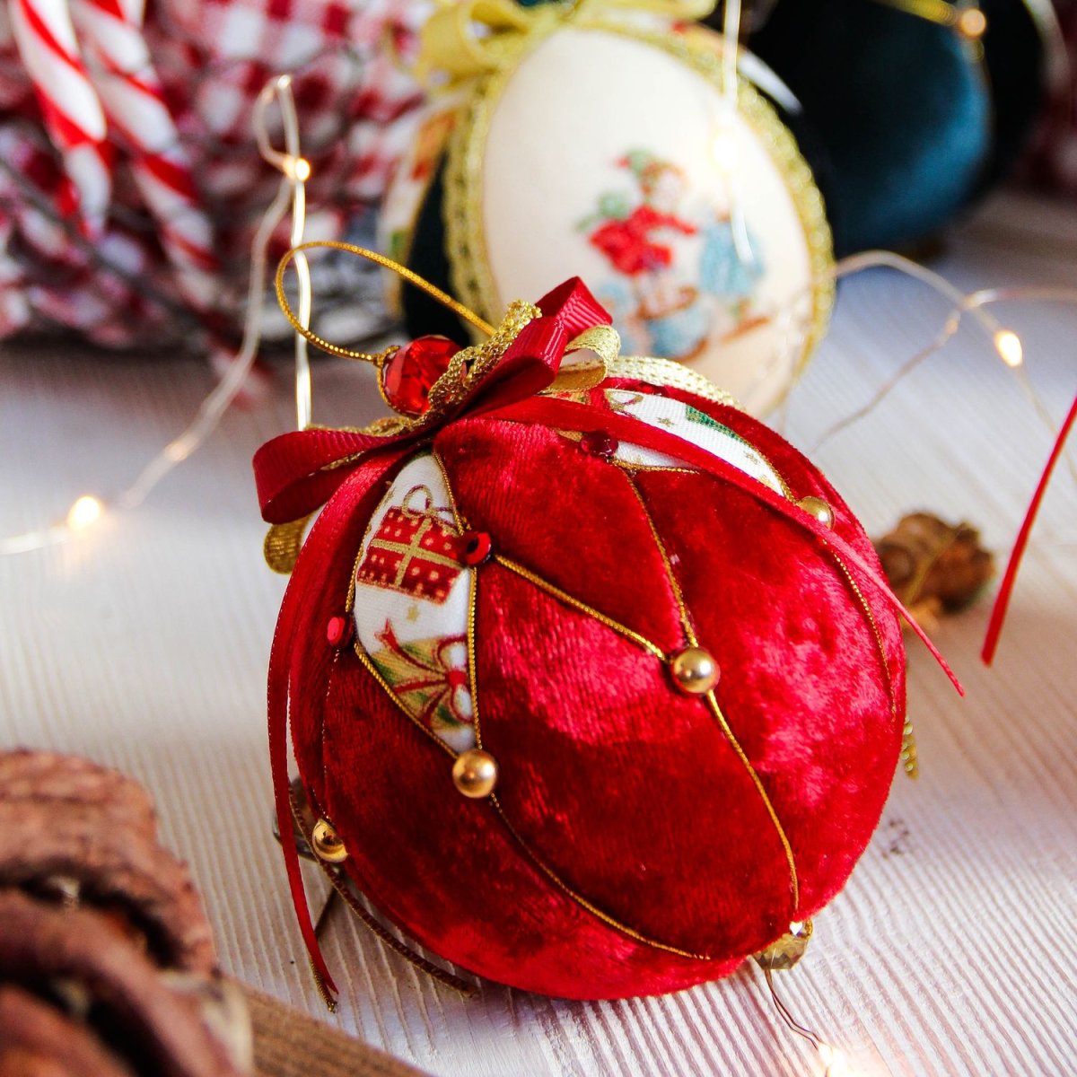 Новогодние шары кимекоми