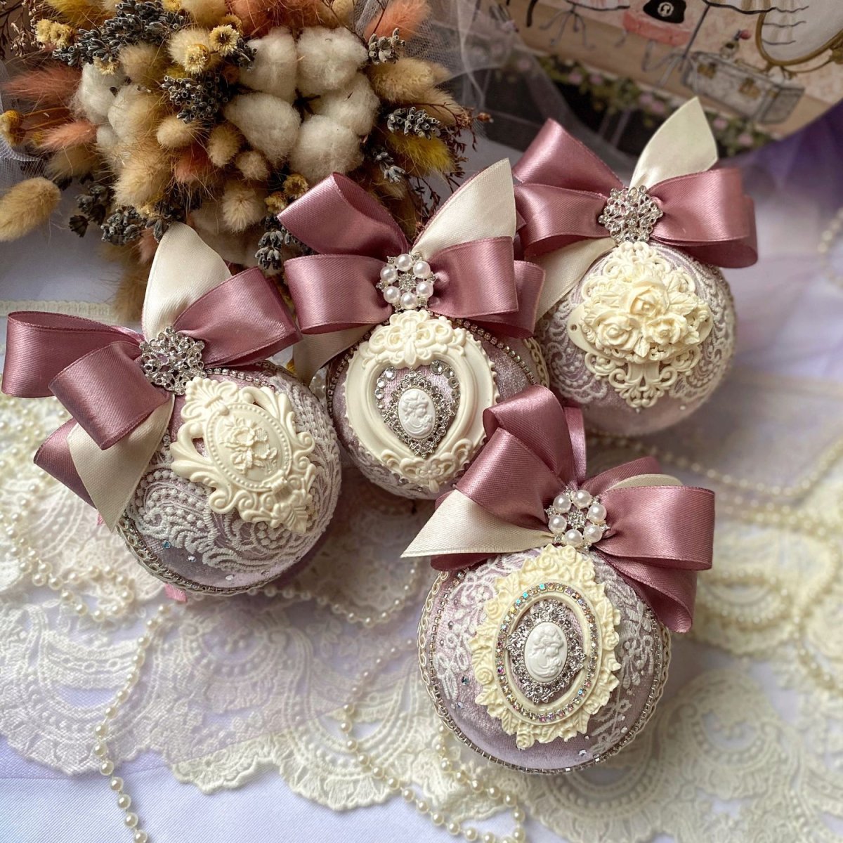 Новогодние шары ручной работы