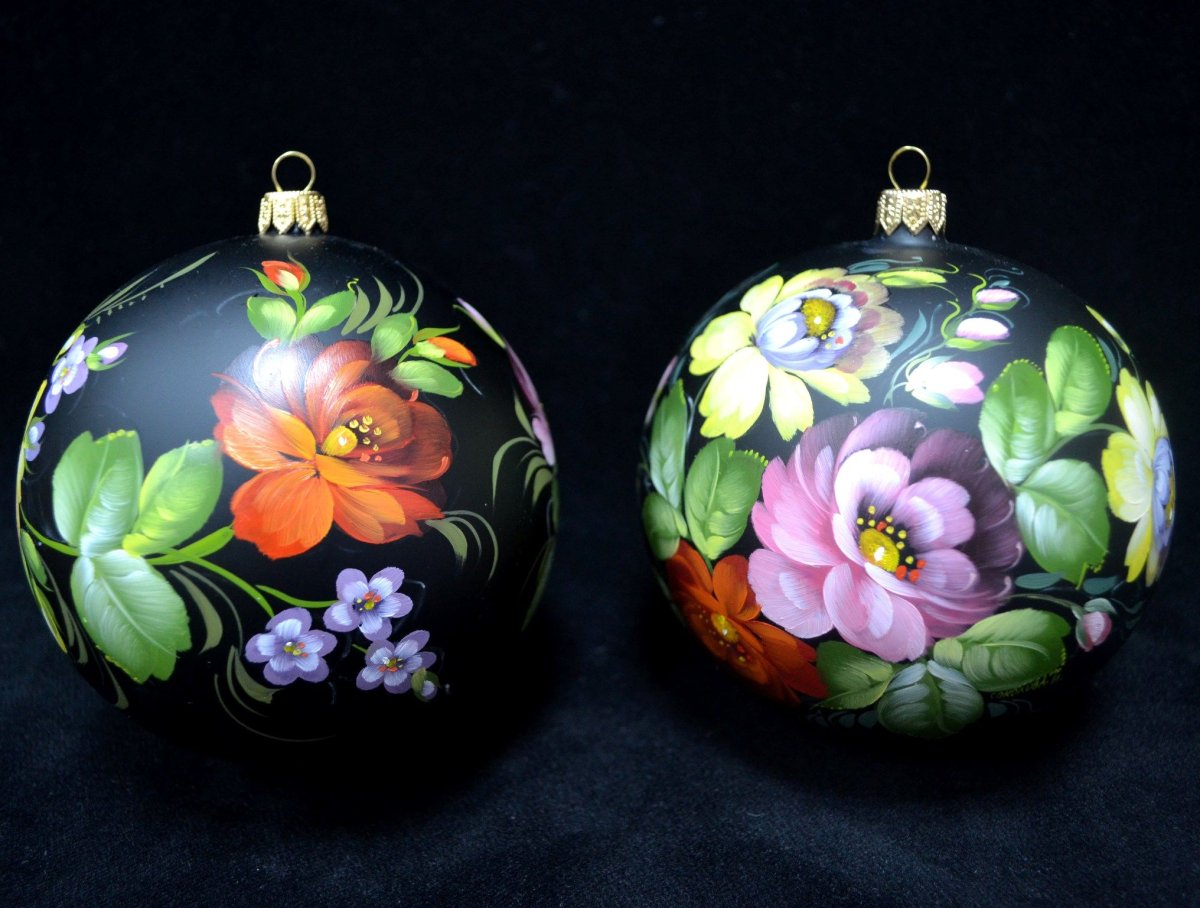 Елочные игрушки Жостово