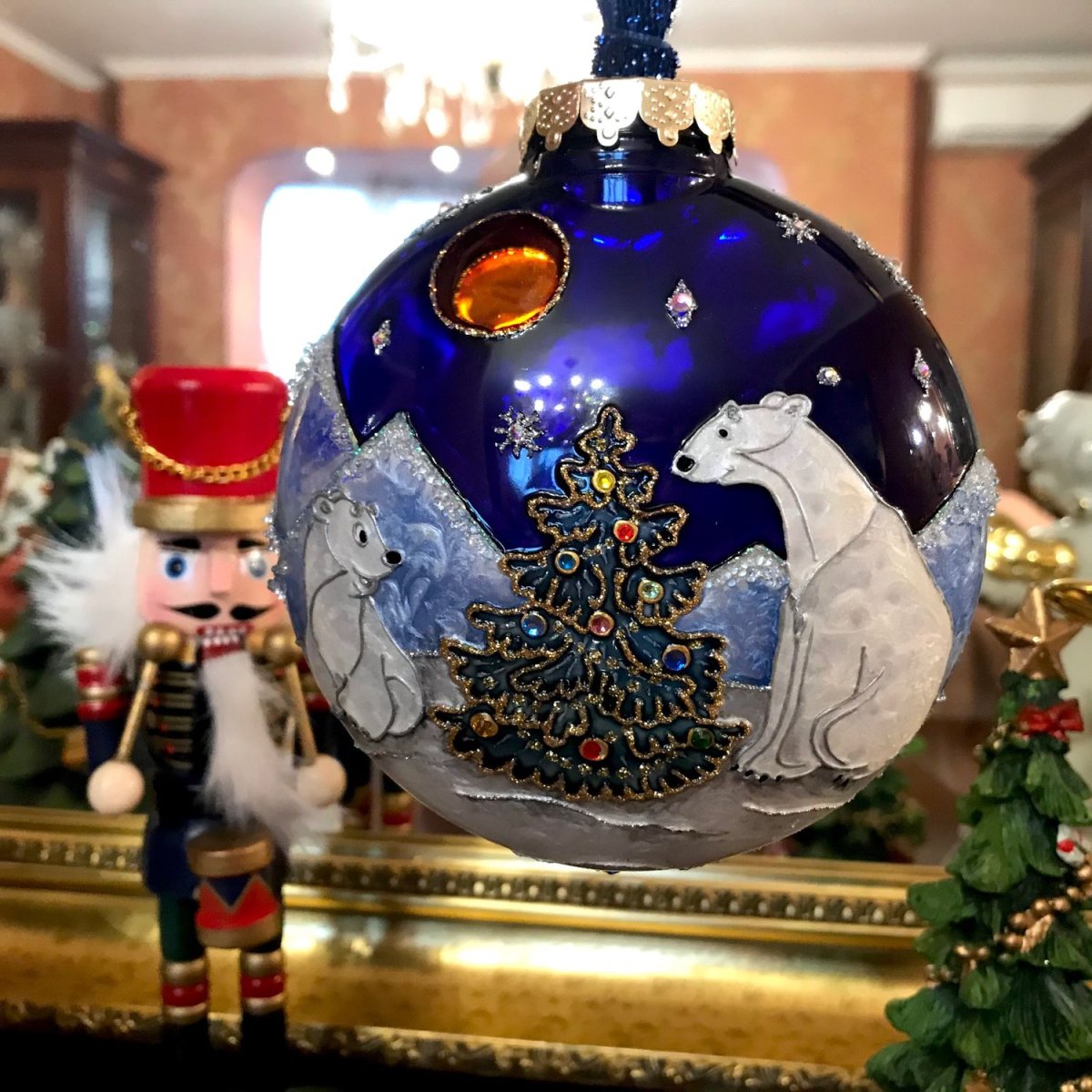 Новогодние шары точечная роспись