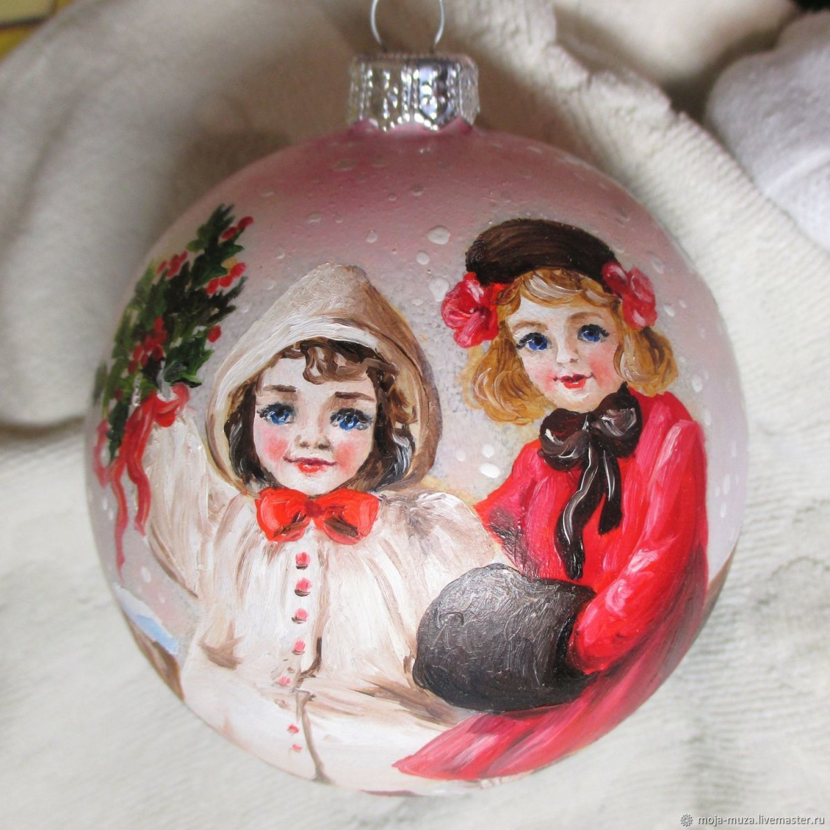 Новогодний шар декупаж