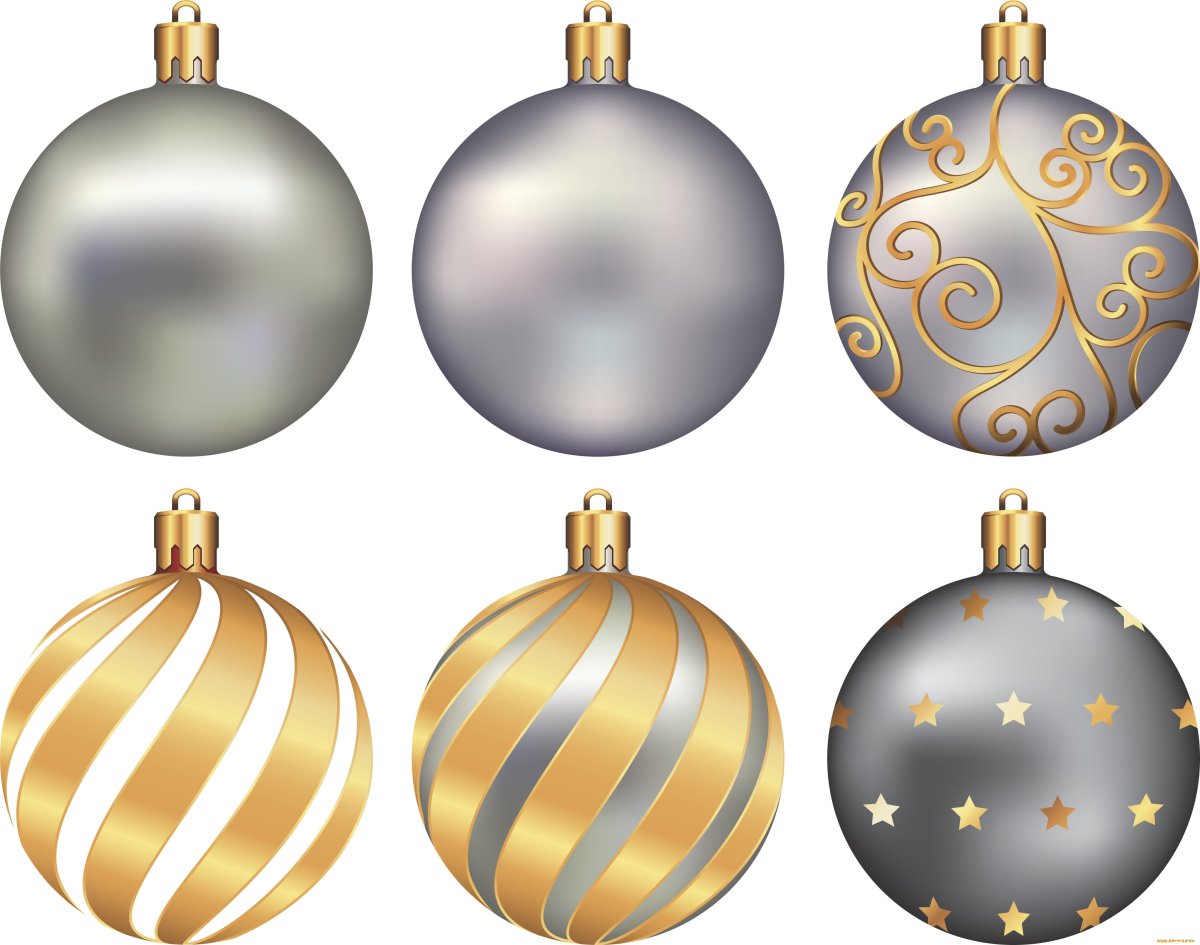 Векторные новогодние шары