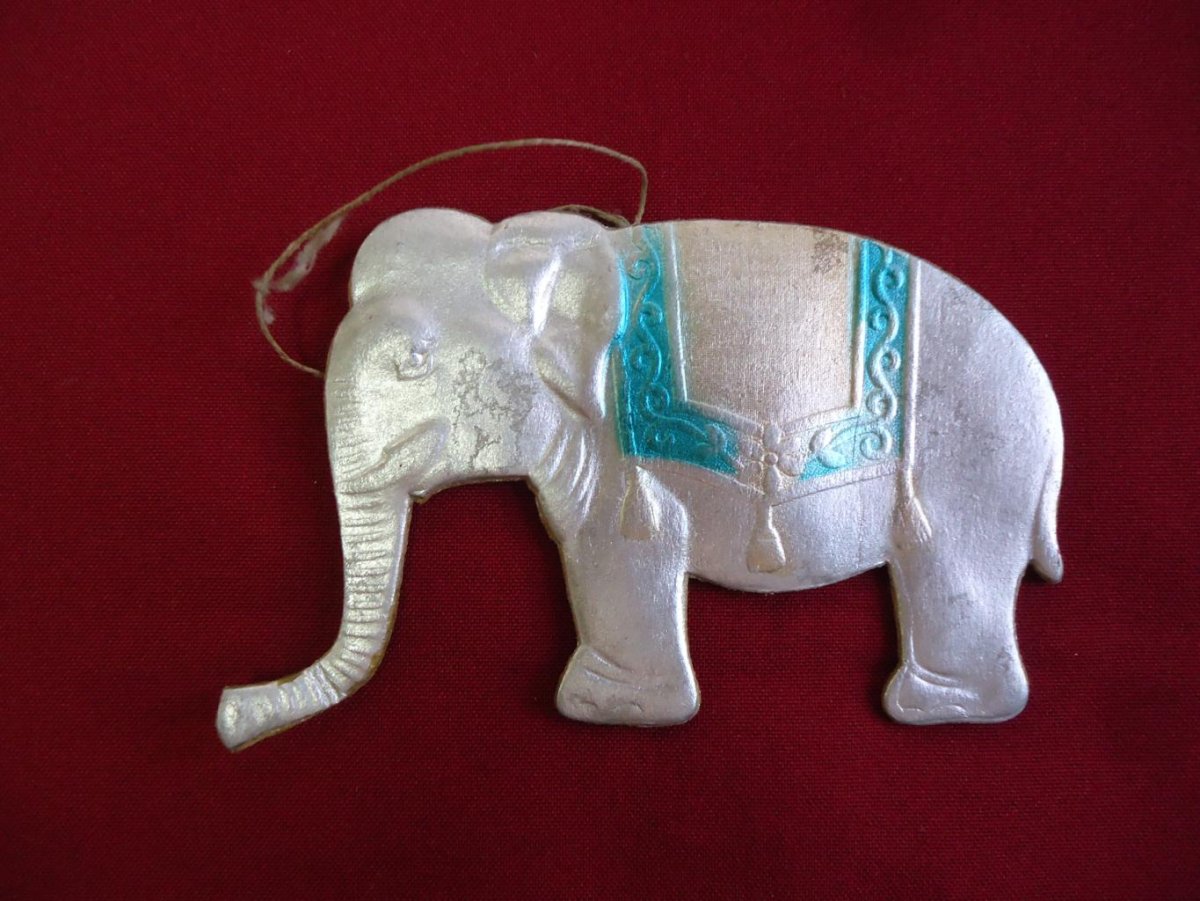 Елочная игрушка слон СССР