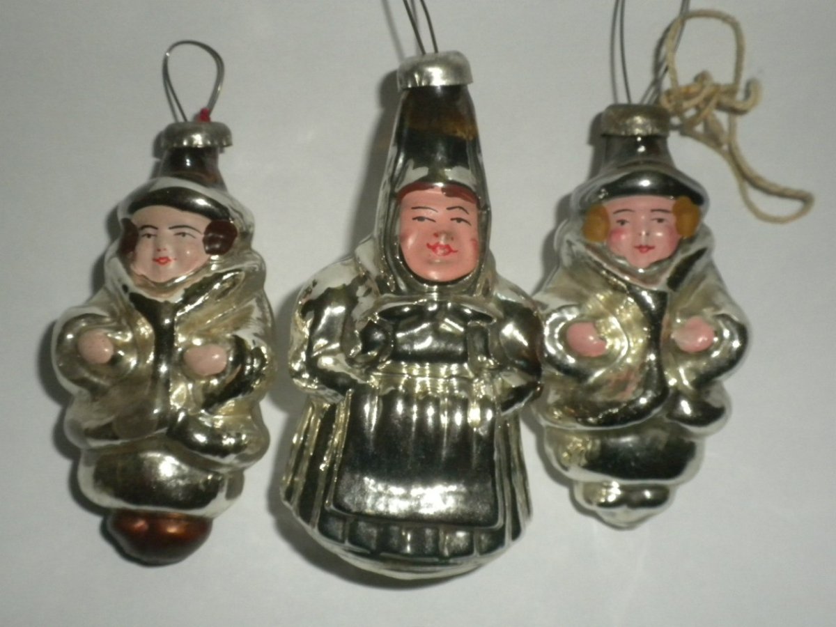 Елочные игрушки военных лет