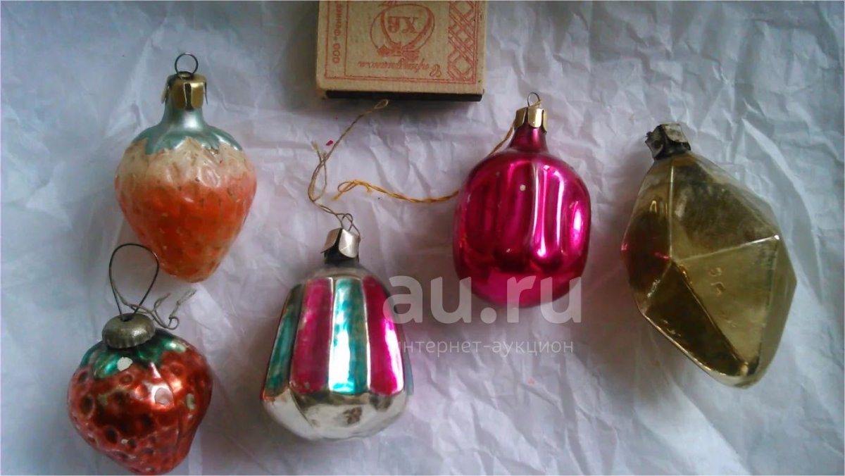 Советская елочная игрушка фонарик