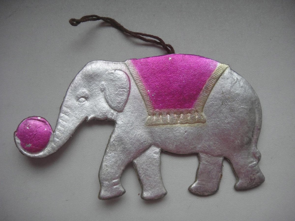 Елочная игрушка слон СССР