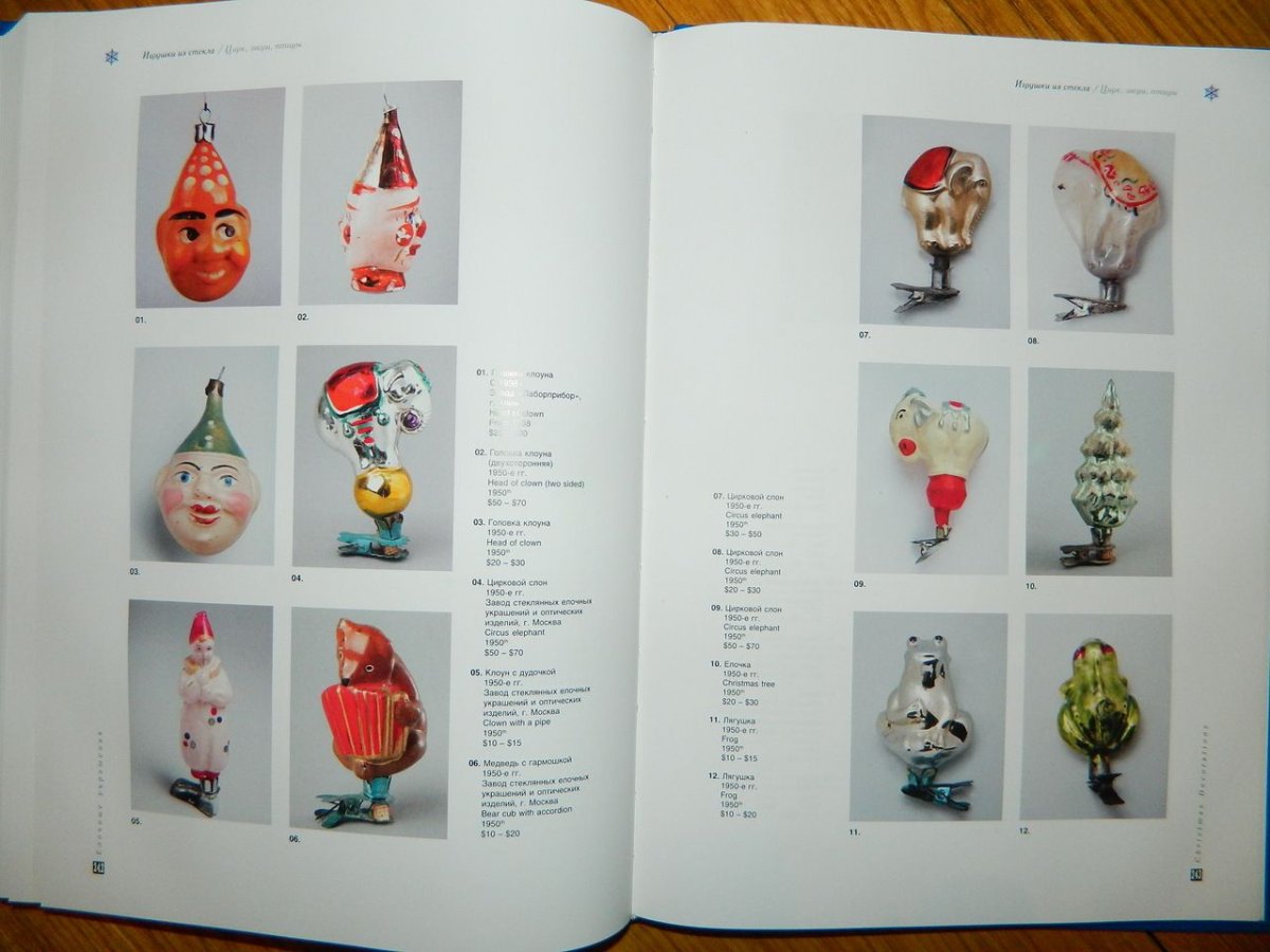 Каталог советских елочных игрушек 1936-1970